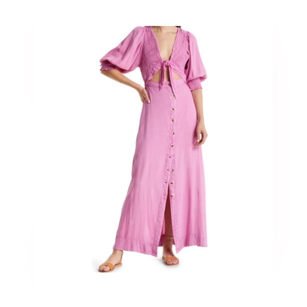 #15. NWOT Free People string of hearts tie front maxi dress
